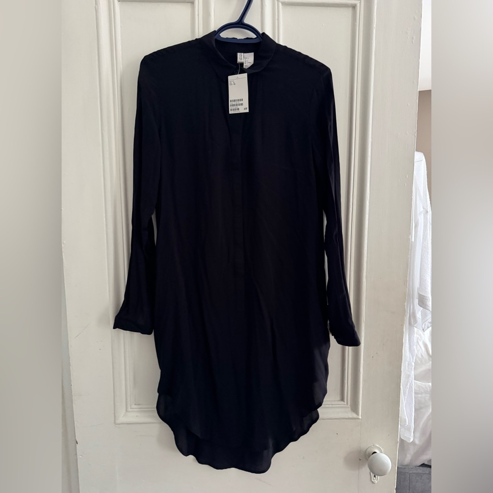 H&M Black High Low Dress
